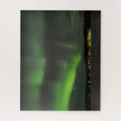 Aurora borealis am Himmel in Lappland Puzzle (Vertikal)