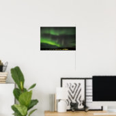 Aurora borealis am Himmel Poster (Heimbüro)