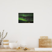 Aurora borealis am Himmel Poster (Küche)