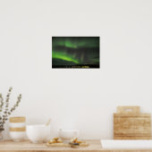 Aurora borealis am Himmel Poster (Küche)