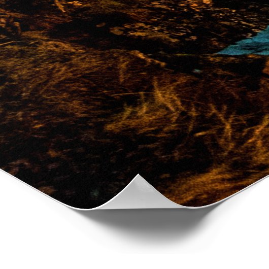 Aurora Borealis am Kirkjufell Mountain in Island Poster (Ecke)