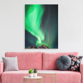 Aurora Borealis | Ankerplatz, Alaska Leinwanddruck (Insitu (Wohnzimmer))