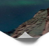 Aurora Borealis | Ankerplatz, Alaska Poster (Ecke)