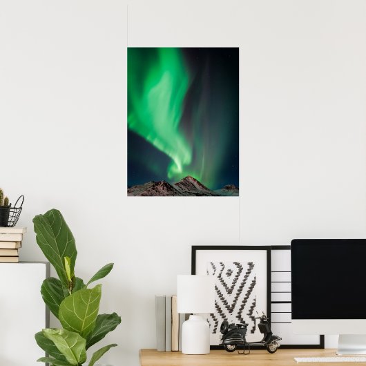 Aurora Borealis | Ankerplatz, Alaska Poster (Heimbüro)