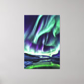 Aurora Borealis Art Canvas Leinwanddruck (Vorderseite)