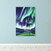 Aurora Borealis Art Canvas Leinwanddruck (Insitu (Holzboden))