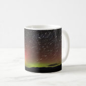 Aurora borealis auf Sternen am nördlichen Horizont Kaffeetasse (VorderseiteRechts)