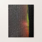 Aurora borealis auf Sternen am nördlichen Horizont Puzzle (Vertikal)