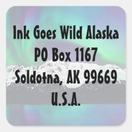 Aurora Borealis - Aufkleber für den Umschlag