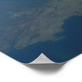 Aurora Borealis aus dem Weltraum Poster (Ecke)