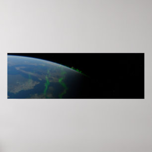 Aurora Borealis aus dem Weltraum Poster