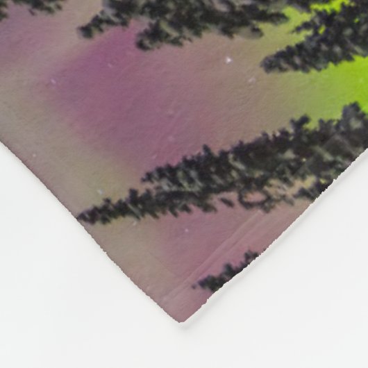 Aurora Borealis | Banken, Alaska Fleecedecke (Ecke)