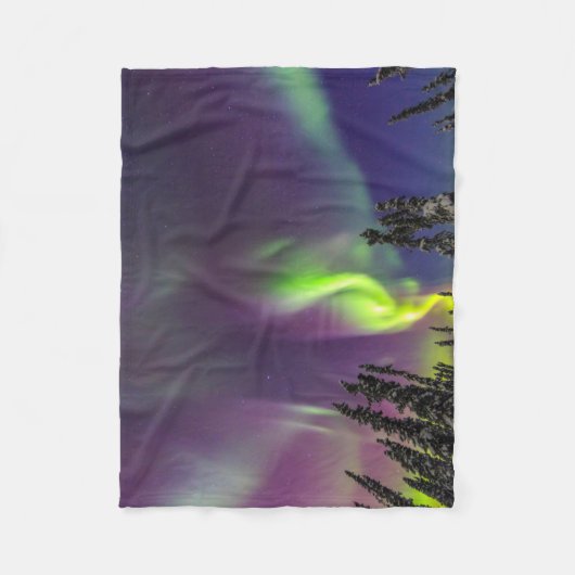 Aurora Borealis | Banken, Alaska Fleecedecke (Vorderseite)
