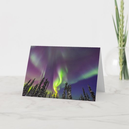 Aurora Borealis | Banken, Alaska Karte (Vorderseite)