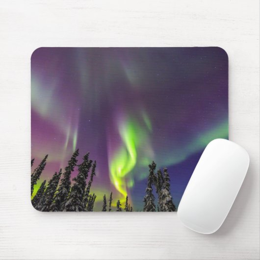 Aurora Borealis | Banken, Alaska Mousepad (Mit Mouse)