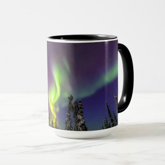 Aurora Borealis | Banken, Alaska Tasse (VorderseiteRechts)
