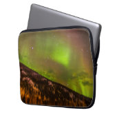Aurora Borealis | Berge Fairbanks Alaska Laptopschutzhülle (Vorderseite Links)