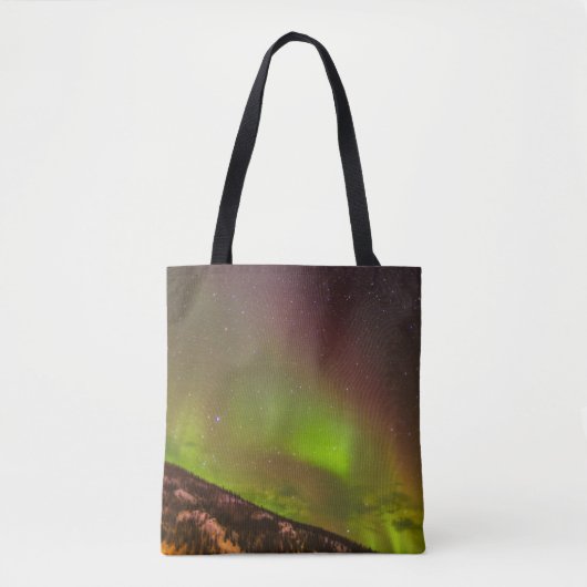 Aurora Borealis | Berge Fairbanks Alaska Tasche (Vorderseite)