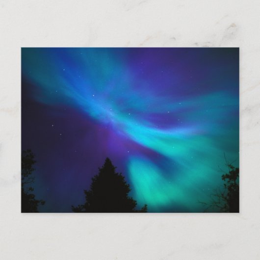 Aurora Borealis | Canada Ontario Sudbury Postkarte (Vorderseite)