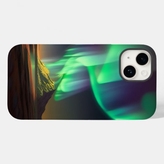Aurora borealis Case-Mate iPhone hülle (Rückseite (Horizontal))