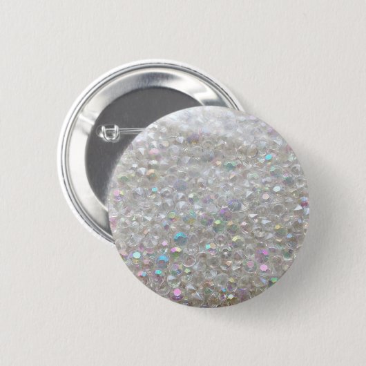 Aurora Borealis Crystals Image Button (Vorne & Hinten)