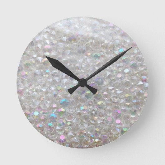 Aurora Borealis Crystals Image Wall Clock Runde Wanduhr (Vorderseite)