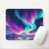 Aurora-Borealis-Design Mousepad (Mit Mouse)