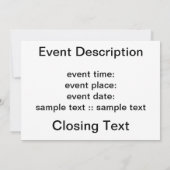 Aurora Borealis Einladung (Rückseite)