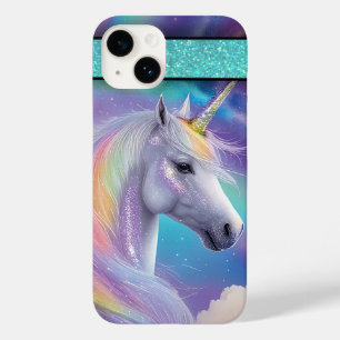 Aurora Borealis Fantasy Rainbow Glitzer Unicorn Case-Mate iPhone 14 Hülle