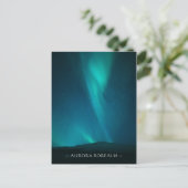 Aurora Borealis Feiertagspostkarte (Stehend Vorderseite)