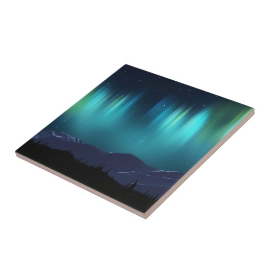 Aurora Borealis Fliese (Seite)
