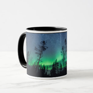 Aurora Borealis Forest Tasse