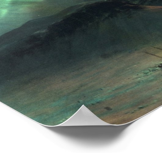 Aurora Borealis Frederic Edwin Church Poster (Ecke)