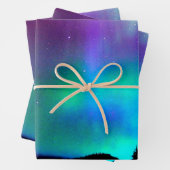 Aurora borealis geschenkpapier set (Beispiel)