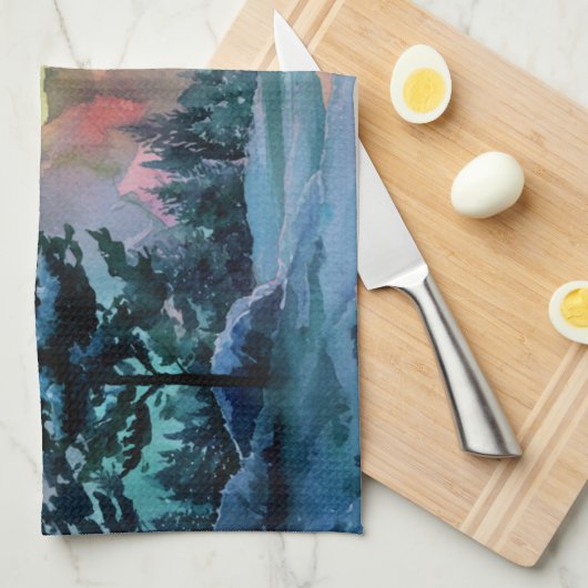 Aurora Borealis Geschirrtuch (Viertel Falte)