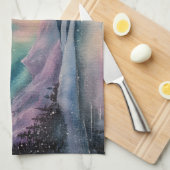 Aurora Borealis Geschirrtuch (Viertel Falte)