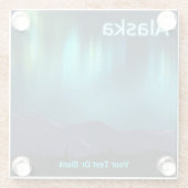 Aurora Borealis Glasuntersetzer (Rückseite)