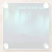 Aurora Borealis Glasuntersetzer (Rückseite)