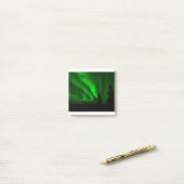 Aurora-borealis-Grün Post-it Klebezettel (Auf Schreibtisch)