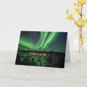Aurora Borealis Gruß-Karte Karte (Gelbe Blume)