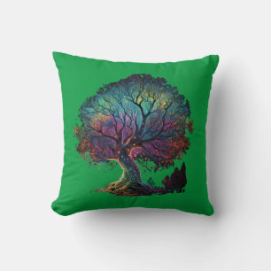 Aurora Borealis Illustration T-Sh Kissen