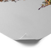 Aurora Borealis Illustration T-Sh Poster (Ecke)