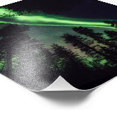 Aurora borealis im finnischen Lappland Fotodruck (Ecke)