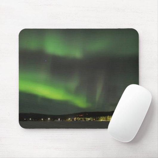 Aurora borealis im Himmel mousepad (Mit Mouse)