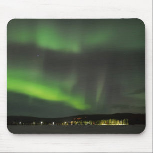 Aurora borealis im Himmel mousepad
