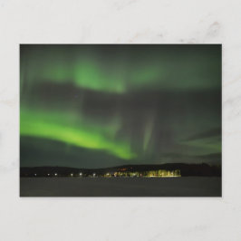 Aurora borealis im Himmel Postkarte