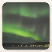 Aurora borealis im Himmel-Untersetzer Rechteckiger Pappuntersetzer (Vorderseite)