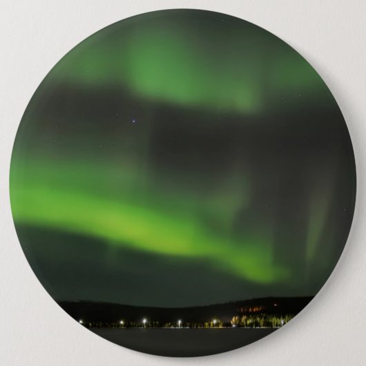 Aurora borealis im Himmelknopf Button (Vorderseite)