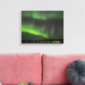 Aurora borealis im Himmelsausschnitt Leinwanddruck (Insitu (Wohnzimmer))
