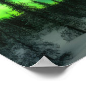 Aurora borealis im Winterposter Poster (Ecke)